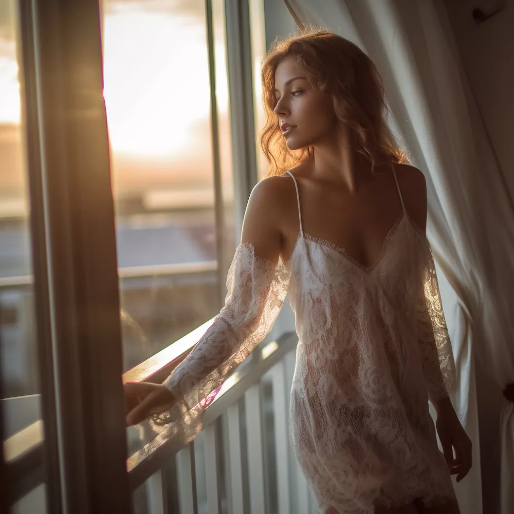 using lace attire for a boudoir photo session